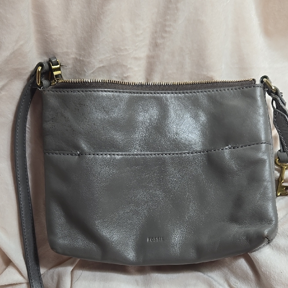 Fossil Crossbody Purse, Gray